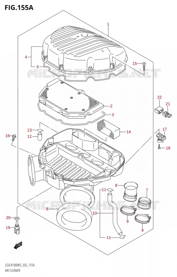 FILTRE A AIR Suzuki MOTO 1000 GSX-R 2005  GSX-R1000 K5 (E37)