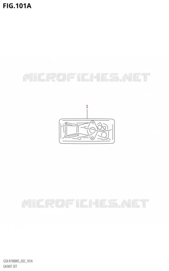 POCHETTE DE JOINTS Suzuki MOTO 1000 GSX-R 2005  GSX-R1000 K5 (E02)
