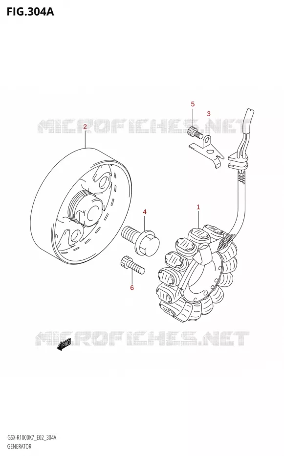 GENERATEUR Suzuki MOTO 1000 GSX-R 2008  GSX-R1000 K8 (E19)
