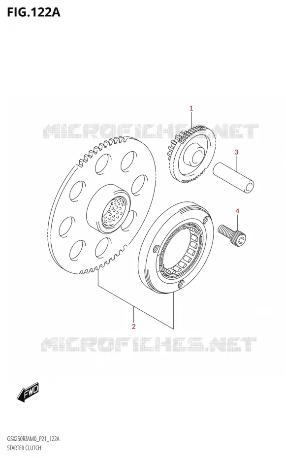 ROUE LIBRE DE DEMARREUR Suzuki MOTO 250 GSX-R 2020  GSX250RZA M0 P21