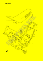 CADRE   SELLE (MODELE R/S) pour Suzuki RM 125 1995