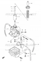 CARBURATEUR MOTEUR/TRANSMISSION 80 suzuki-moto RG 1985 DP022215