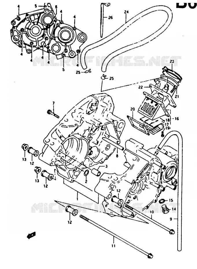 CARTER Suzuki MOTO 125 RG 1994  RG125FR(N/P/R)