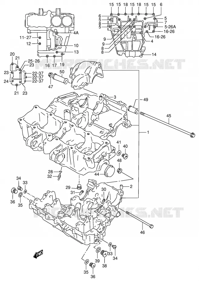 CARTER Suzuki MOTO 900 RF 1995  RF900RS2(E2)