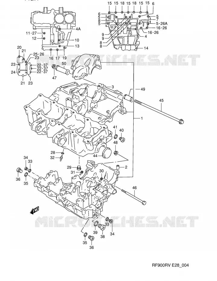CARTER Suzuki MOTO 900 RF 1997  RF900RV(E28)
