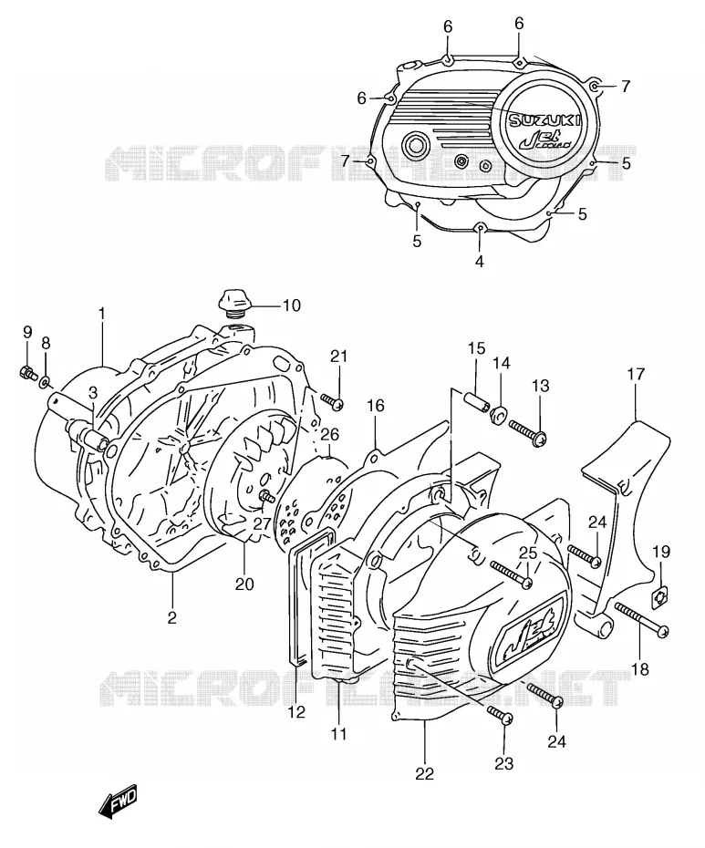CARTER Suzuki SCOOTER 50 Autres-modeles 1991  RC50M(E1)