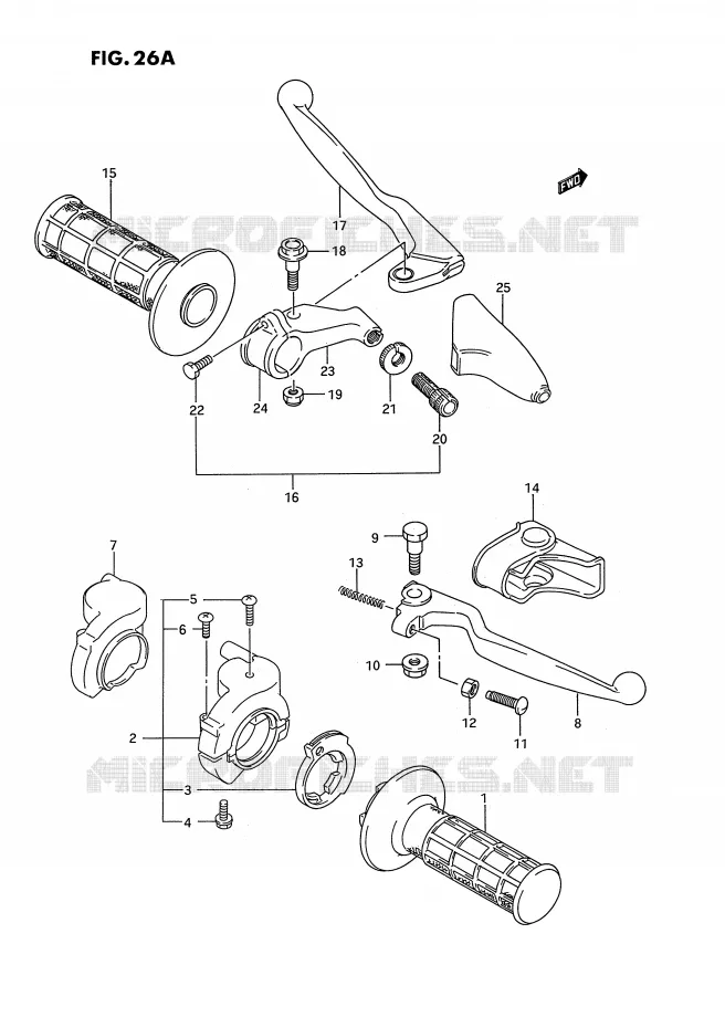 COMMODOS (MODELE S) Suzuki MOTO 250 RM 1994  RM250R(E2)