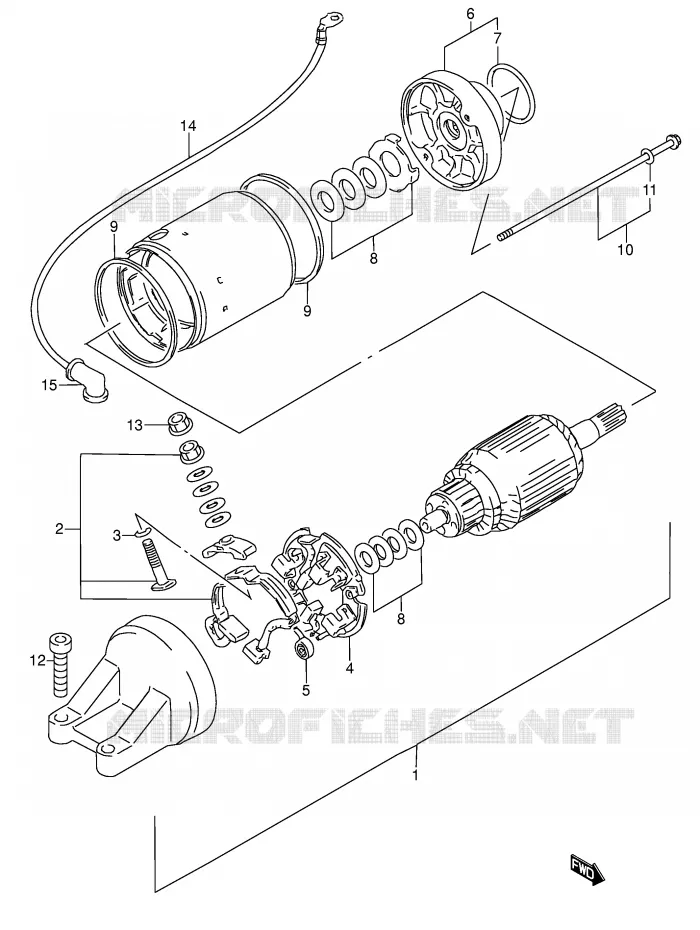 DEMARREUR Suzuki MOTO 600 RF 1994  RF600RR(E2)