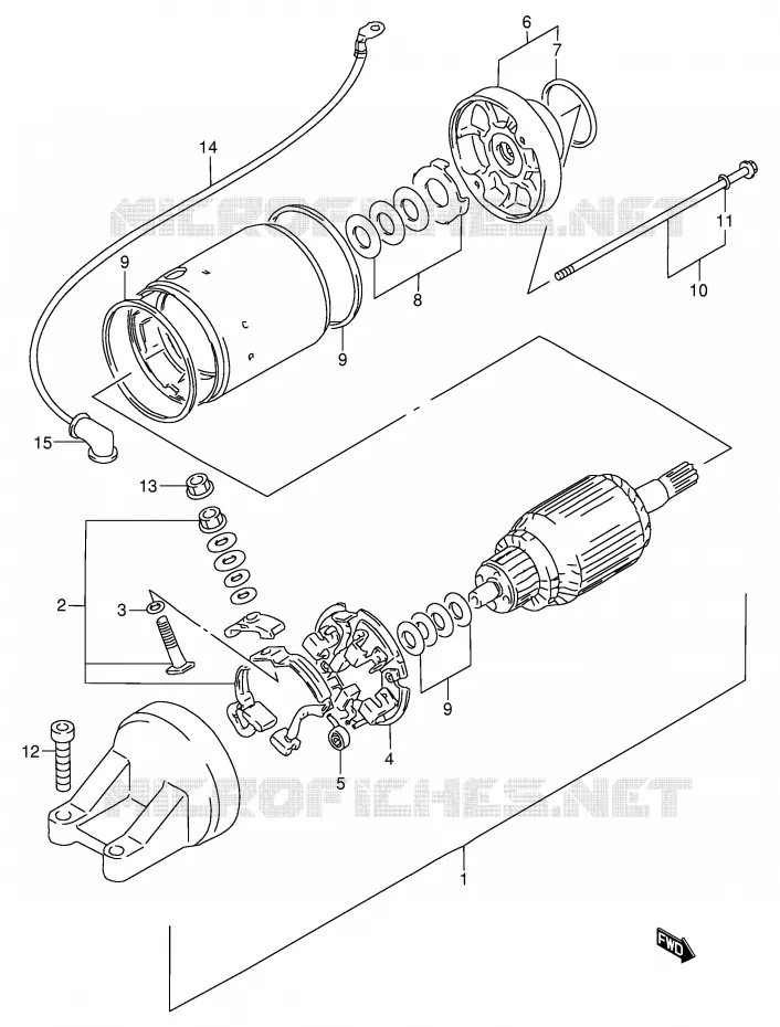 DEMARREUR Suzuki MOTO 900 RF 1994  RF900RR(E2)