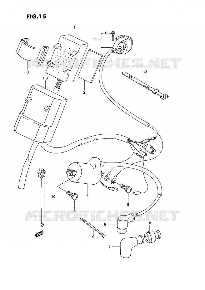 PARTIE ELECTRIQUE Suzuki MOTO 125 RM 1995  RM125S(E2)