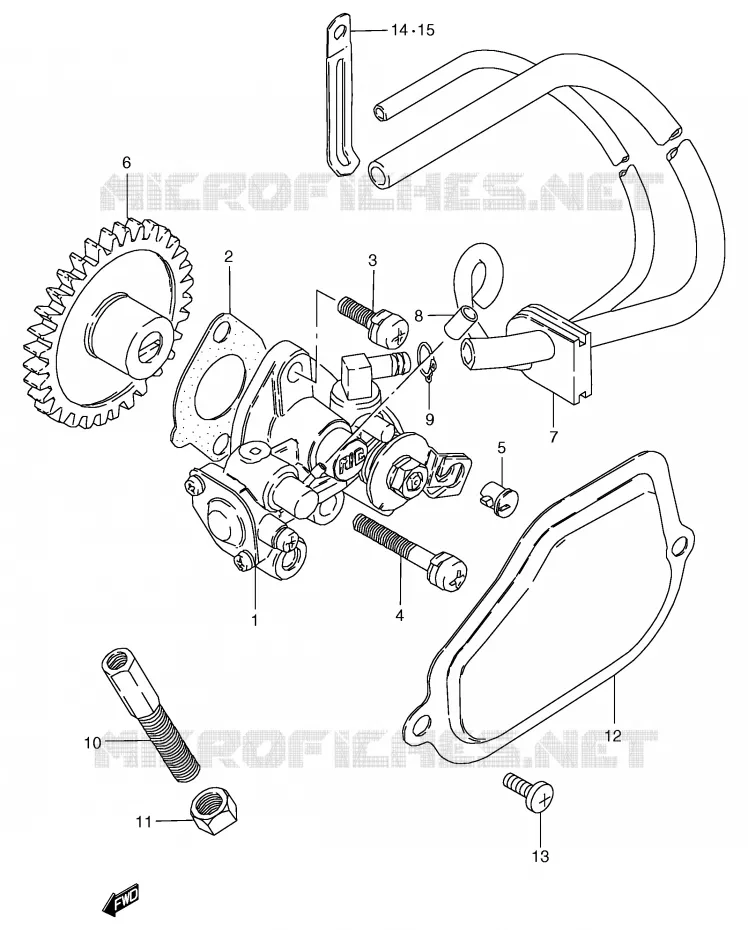 POMPE A HUILE Suzuki MOTO 50 RG 1994  RG50R(E6)