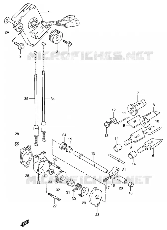 VALVE D'ECHAPPEMENT (MODELE N/P) Suzuki MOTO 125 RG 1994  RG125FR(E18)