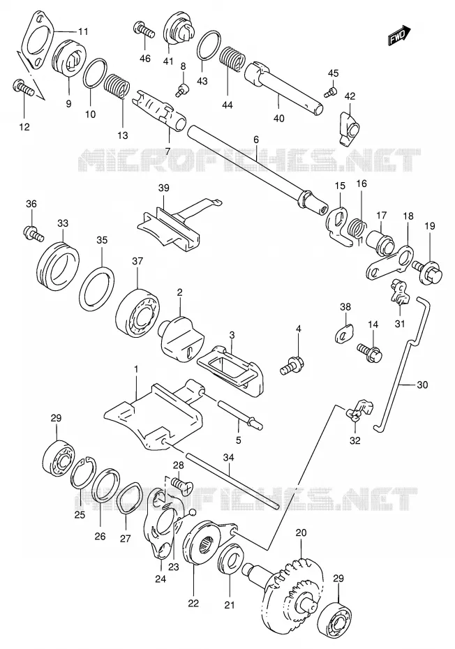 VALVE D'ECHAPPEMENT (MODELE V) Suzuki MOTO 250 RM 1997  RM250V(E3/E28)