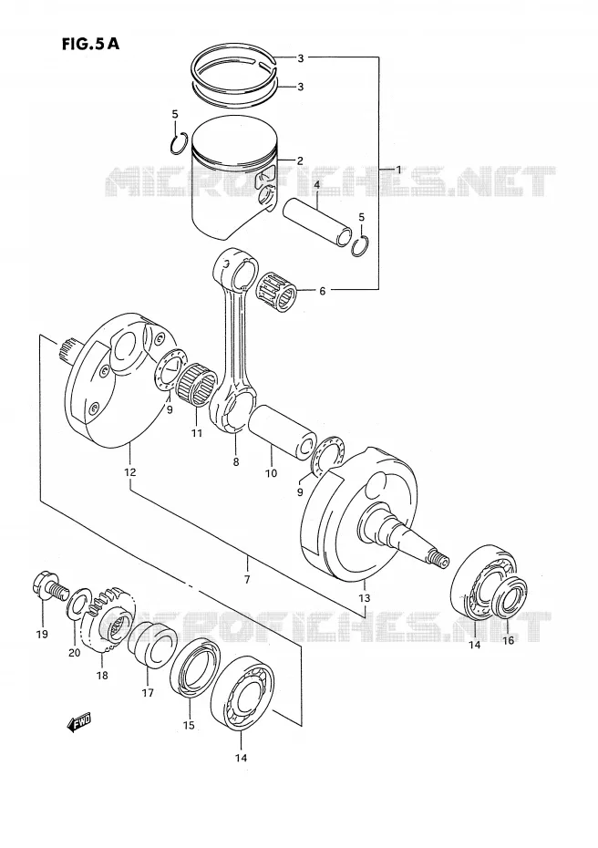 VILEBREQUIN (MODELE R/S) Suzuki MOTO 250 RM 1995  RM250S(E2)