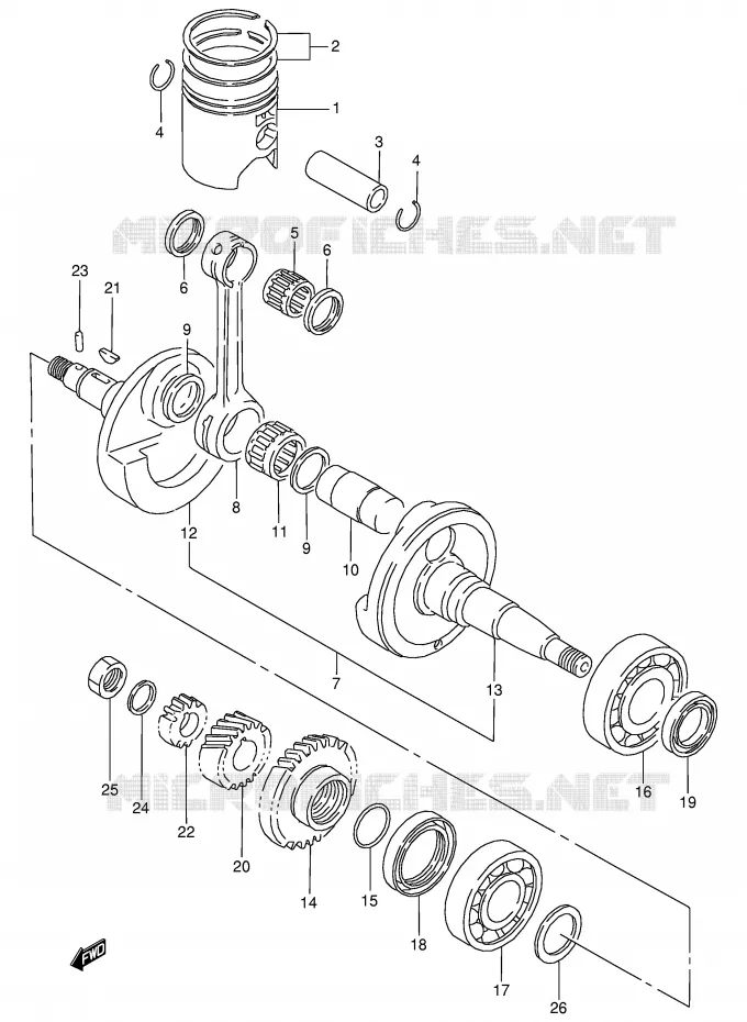VILEBREQUIN Suzuki MOTO 125 RG 1993  RG125FUP(E18)
