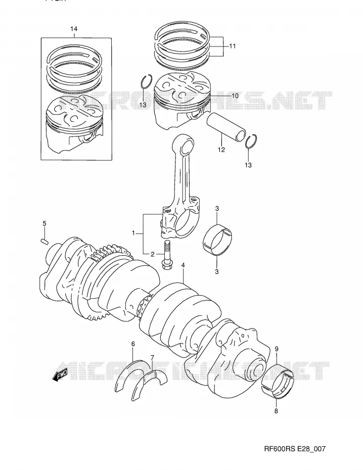 VILEBREQUIN Suzuki MOTO 600 RF 1994  RF600RR(E28)