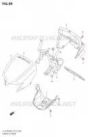 CARENAGE TETE DE FOURCHE2 P24) pour Suzuki KINGQUAD 750 2012
