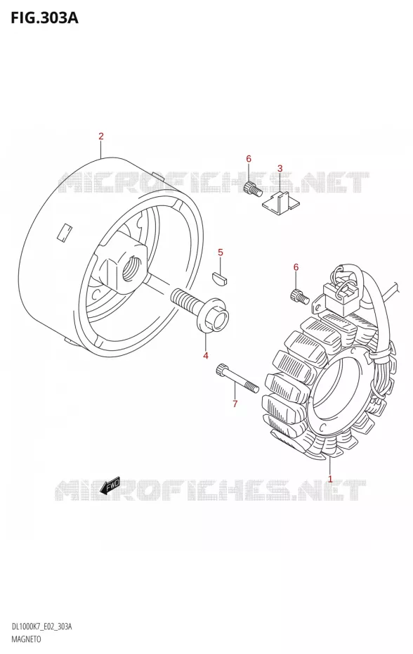 ALLUMAGE ROTOR - STATOR Suzuki MOTO 1000 V-STROM 2009  DL1000 K9 (E02,E19,E24)