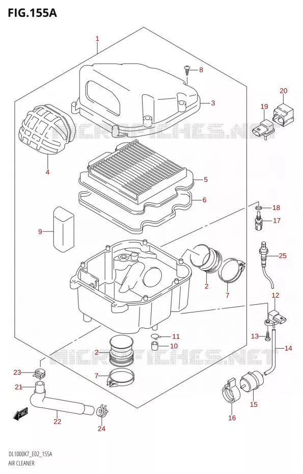 FILTRE A AIR Suzuki MOTO 1000 V-STROM 2009  DL1000 K9 (E02,E19,E24)