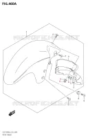 GARDE BOUE AVANT1300RA:L4:E02) pour Suzuki HAYABUSA 1300 2014