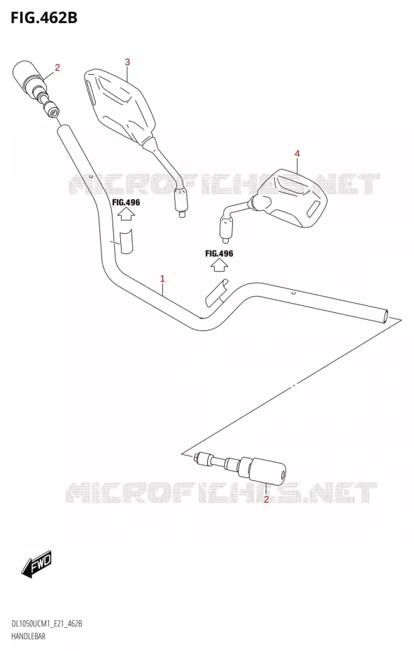 GUIDONAR (DL1050UC,DL1050WC) Suzuki MOTO 1050 V-STROM 2021  DL1050UC  M1