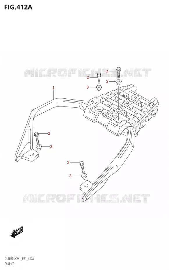 PORTE PAQUET Suzuki MOTO 1050 V-STROM 2021  DL1050UC  M1