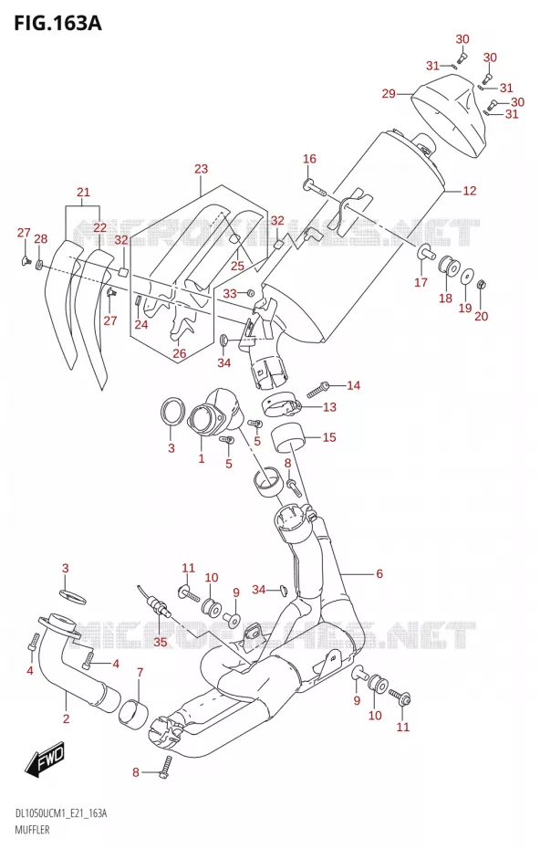 SILENCIEUX Suzuki MOTO 1050 V-STROM 2021  DL1050UC  M1