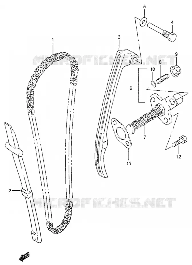 DISTRIBUTION Suzuki MOTO 125 MARAUDER 2000  GZ125Y(W/X/Y)