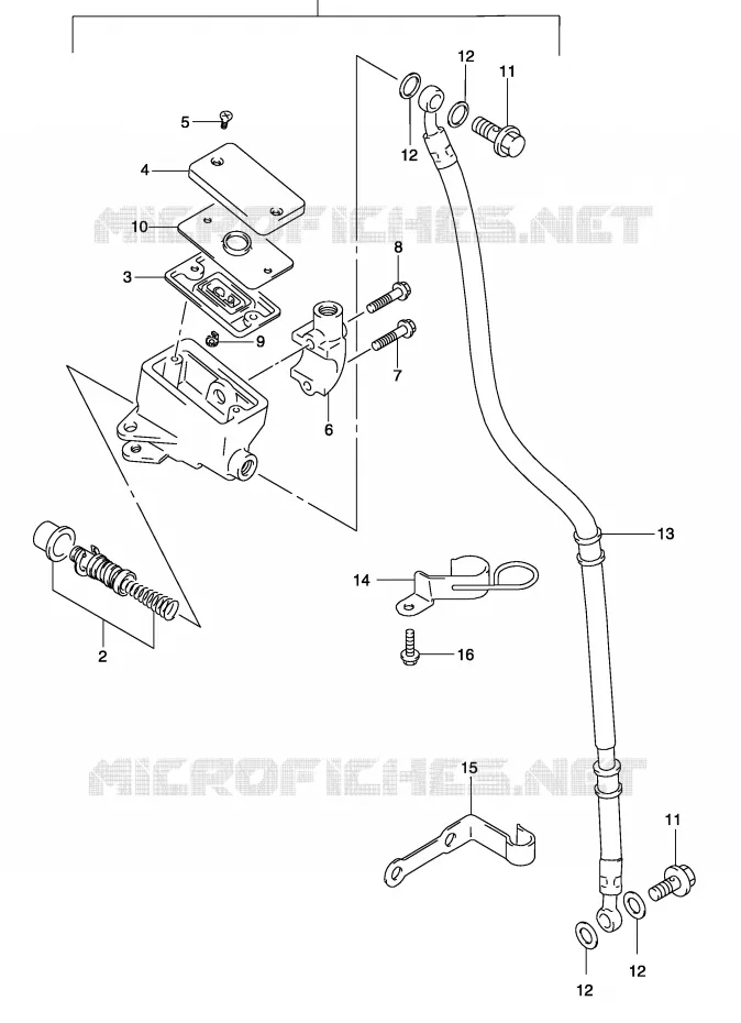 MAITRE CYLINDRE AVANT Suzuki MOTO 125 MARAUDER 2002  GZ125K2(P4)