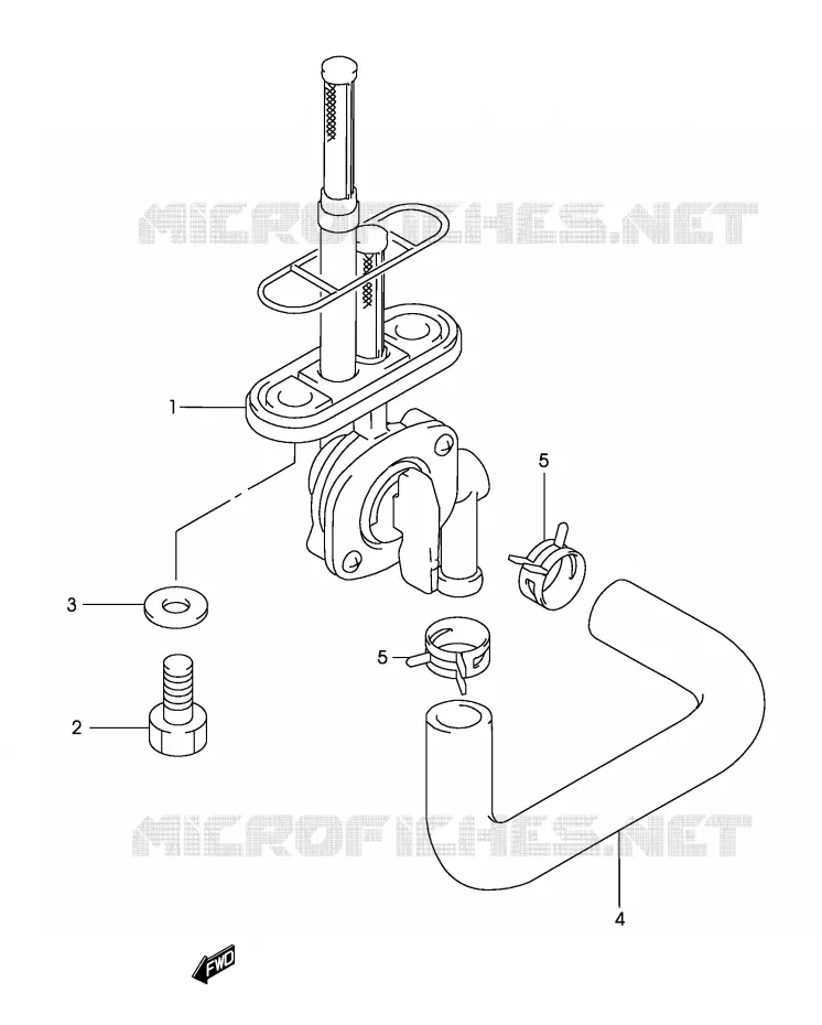 ROBINET D'ESSENCE Suzuki MOTO 125 MARAUDER 2002  GZ125K2(P4)