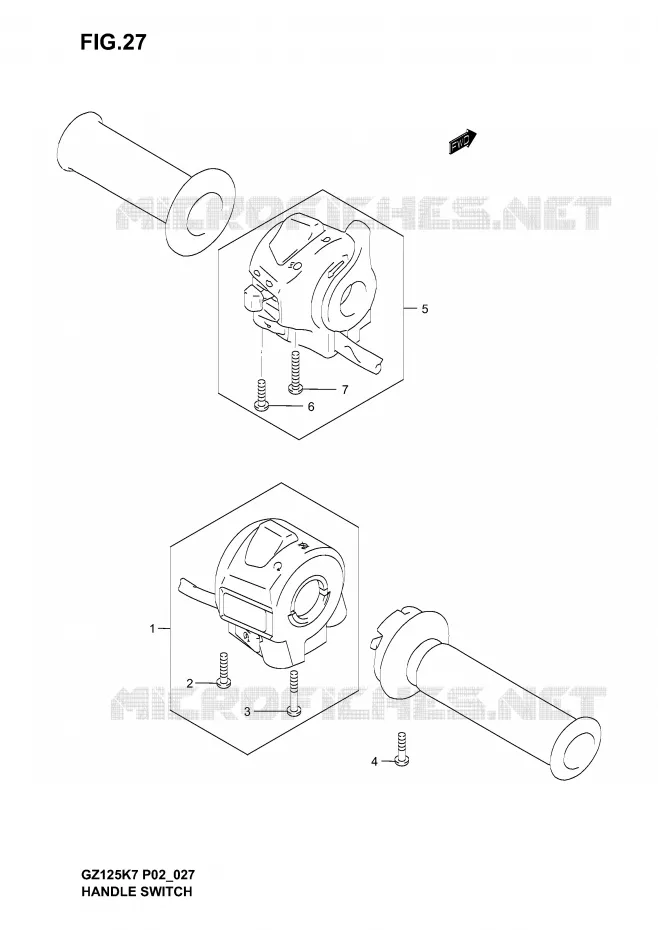 COMMODOS (MODEL K3 /​ K4 /​ K5 /​ K6) Suzuki MOTO 125 MARAUDER 2003  GZ125K3(P02)