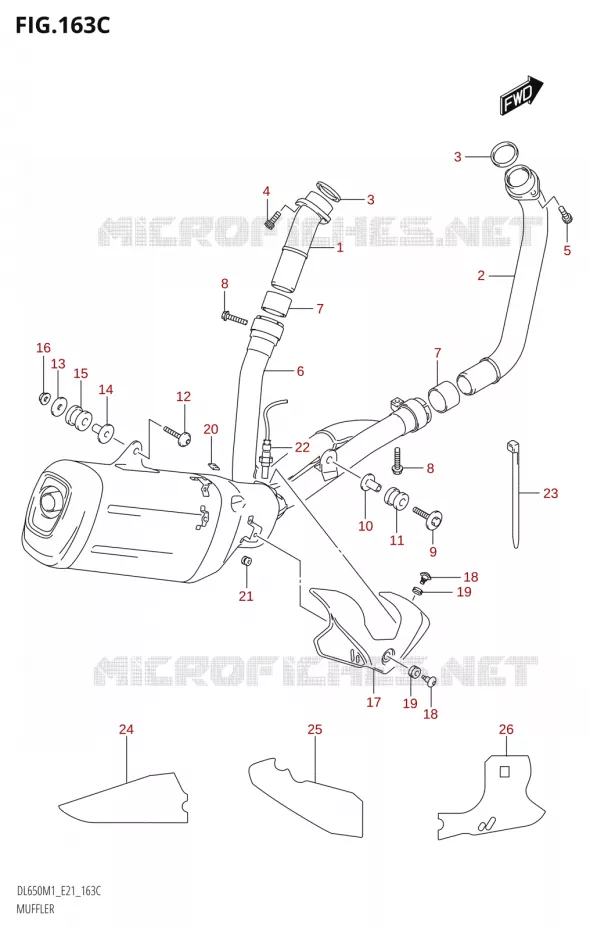 SILENCIEUX Suzuki MOTO 650 V-STROM 2021  DL650A M1