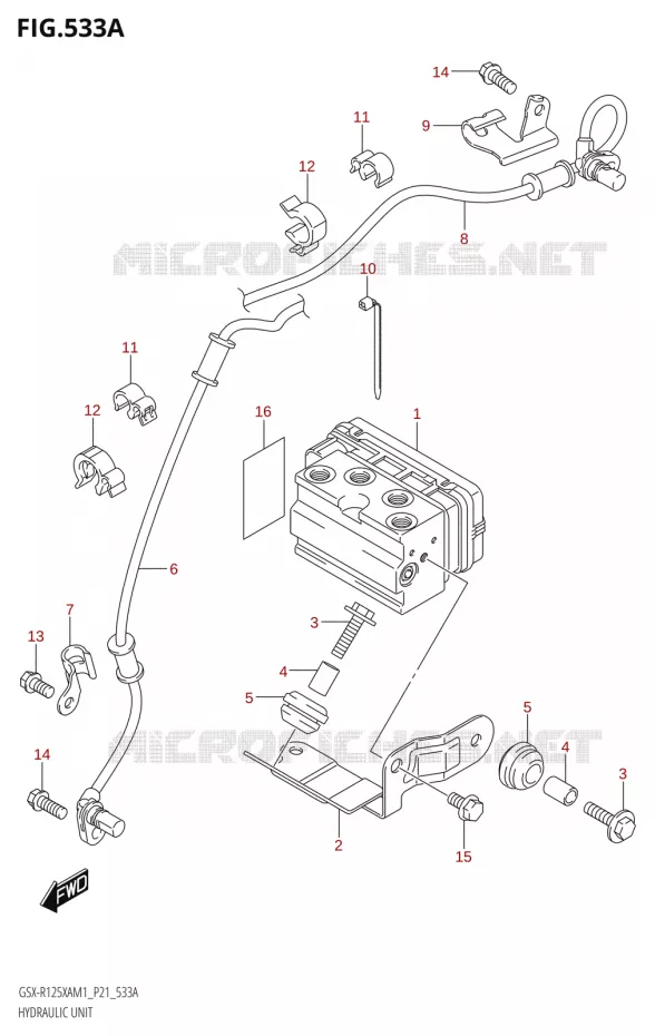 SYSTÈME ABS Suzuki MOTO 125 GSX-R 2021  GSX-R125XA M1 (P21)