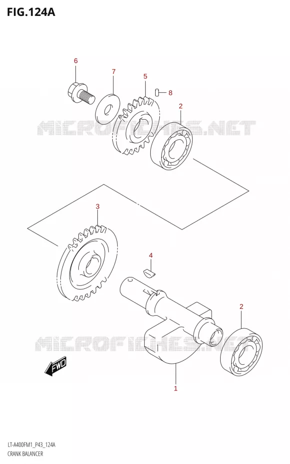 BALANCIER Suzuki QUAD 400 KINGQUAD 2021  LT-A400F M1 (P43)