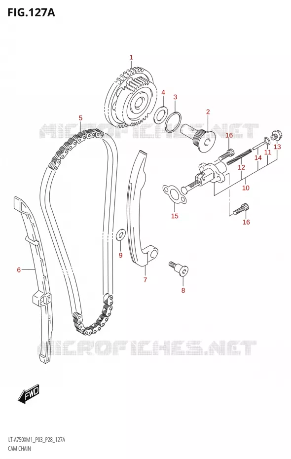 DISTRIBUTION Suzuki QUAD 750 KINGQUAD 2021  LT-A750X M1 (P28)