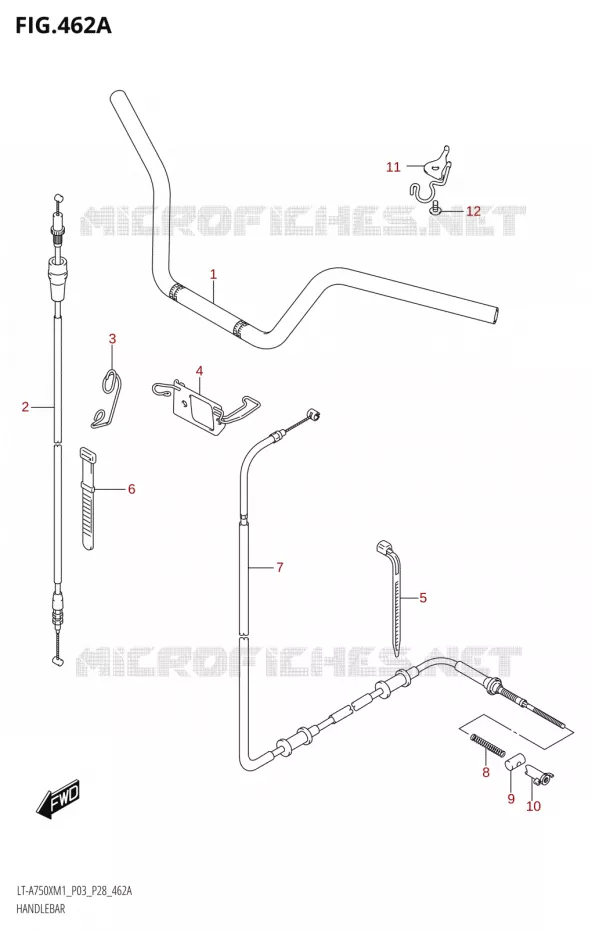 GUIDON Suzuki QUAD 750 KINGQUAD 2021  LT-A750X M1 (P28)