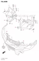 PARE CHOC AVANT   ENTOURAGE DE PHARE pour Suzuki KINGQUAD 750 2021