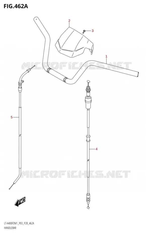 GUIDON Suzuki QUAD 400 KINGQUAD 2021  LT-A400FZ M1 (P28)