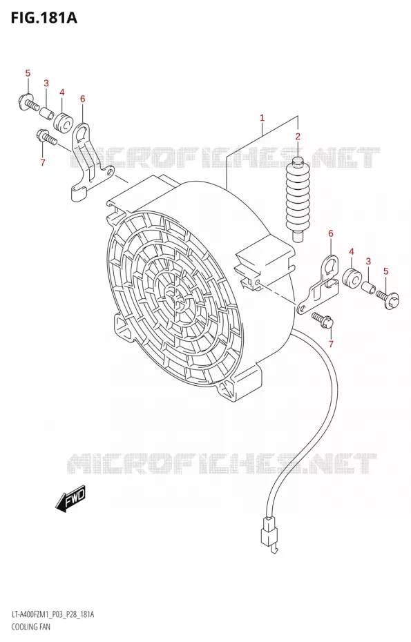 VENTILATEUR Suzuki QUAD 400 KINGQUAD 2021  LT-A400FZ M1 (P28)