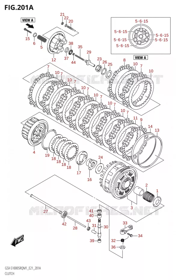 EMBRAYAGE Suzuki MOTO 1000 KATANA 2021  GSX-S1000SRQ M1 (E21)
