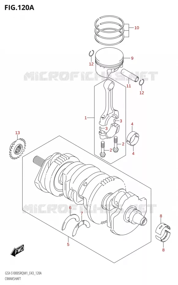 VILEBREQUIN Suzuki MOTO 1000 KATANA 2021  GSX-S1000SRQ M1 (E43)