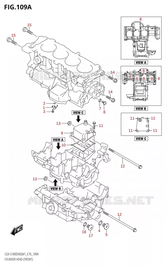 CARTERS MOTEUR Suzuki MOTO 1000 KATANA 2021  GSX-S1000SRQ M1 (E76 ECE2 E17,22,39)