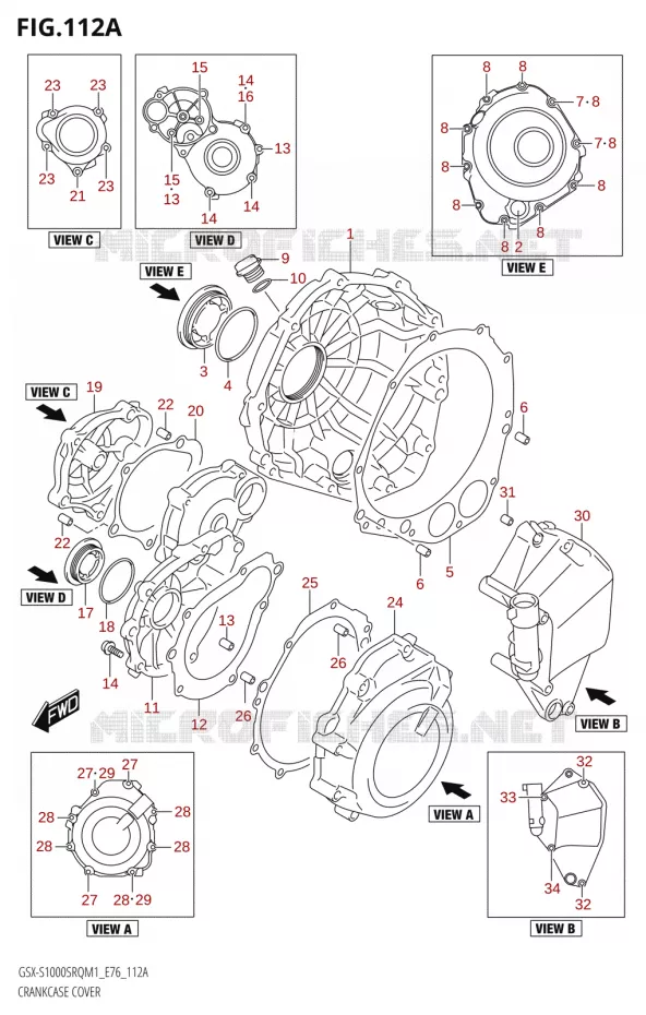 COUVERCLES DE CARTERS Suzuki MOTO 1000 KATANA 2021  GSX-S1000SRQ M1 (E76 ECE2 E17,22,39)