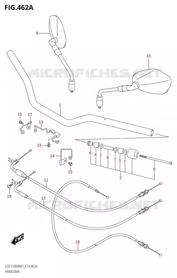 GUIDON Suzuki MOTO 1000 GSX-S 2021  GSX-S1000A M1 /​ GSX-S1000AZ M1 (E73)