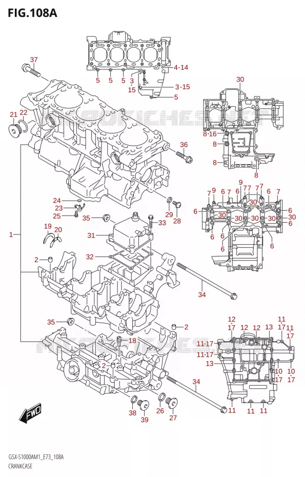 CARTER Suzuki MOTO 1000 GSX-S 2021  GSX-S1000A M1 /​ GSX-S1000AZ M1 (E73)
