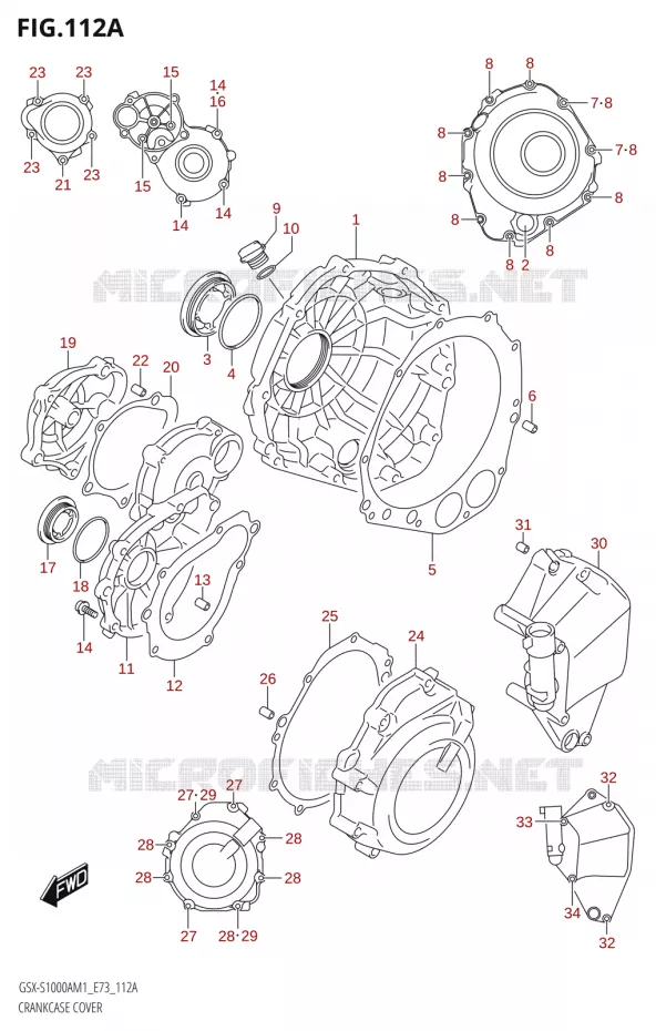 CARTER Suzuki MOTO 1000 GSX-S 2021  GSX-S1000A M1 /​ GSX-S1000AZ M1 (E73)