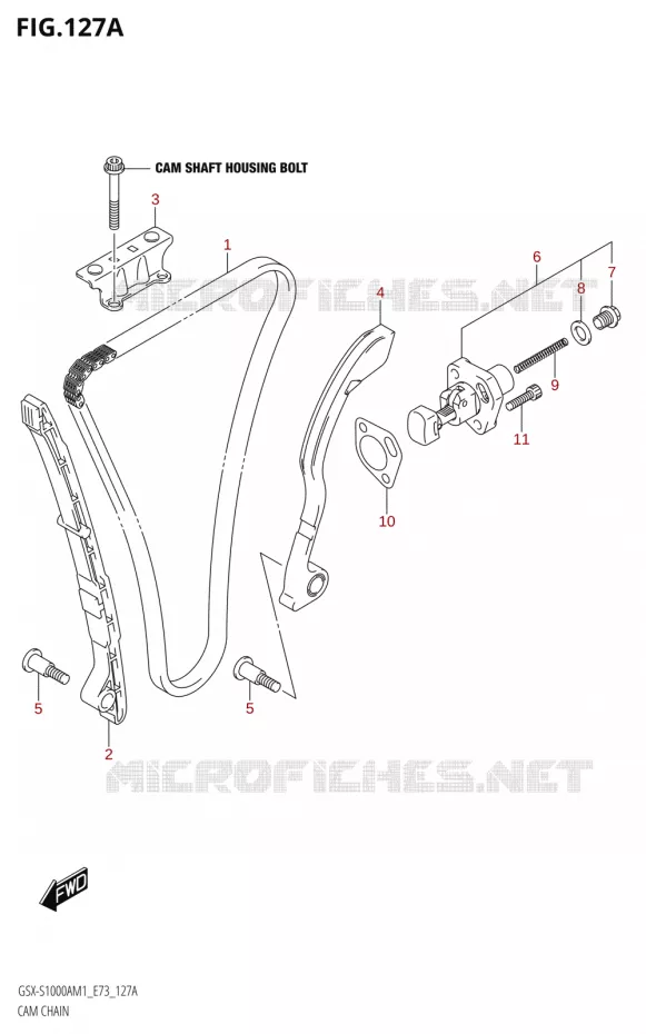 DISTRIBUTION Suzuki MOTO 1000 GSX-S 2021  GSX-S1000A M1 /​ GSX-S1000AZ M1 (E73)