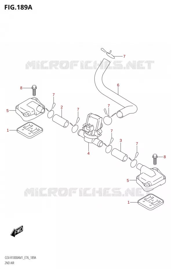 SYSTEME RECYCLAGE GAZ ECHAPPEMENT Suzuki MOTO 1000 GSX-R 2021  GSX-R1000A M1 /​ GSX-R1000ZA M1  ( E76 ECE2 E17,22,39 )
