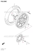 ROUE AVANT (DL650XAM2 E21) pour Suzuki V-STROM 650 2022