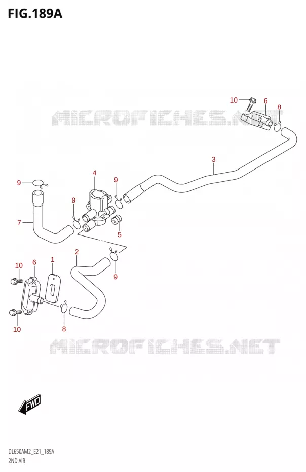 SYSTEME RECYCLAGE GAZ ECHAPPEMENT Suzuki MOTO 650 V-STROM 2022  DL650A M2 (E21)
